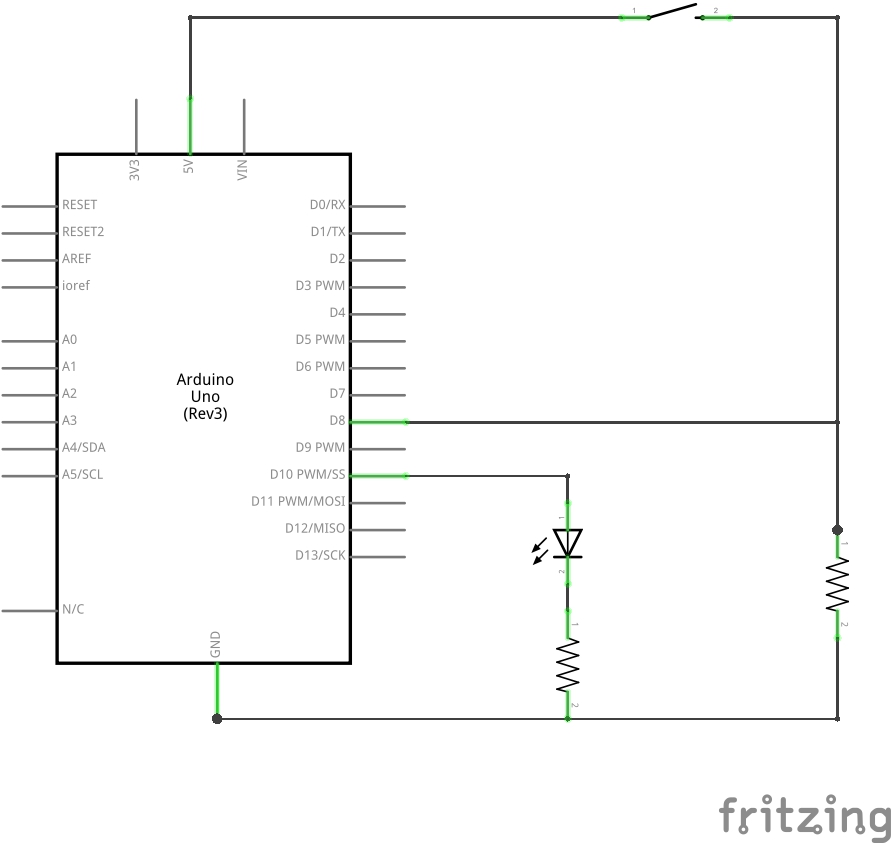 Switch Circuit with LED